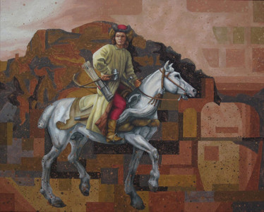 Homage to Rembrandt's the Polish Rider 