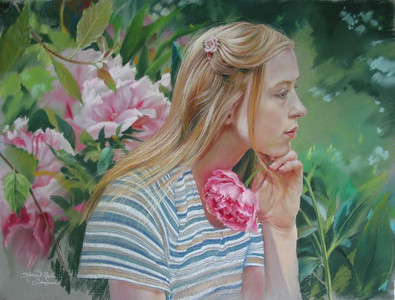 Girl in a Garden