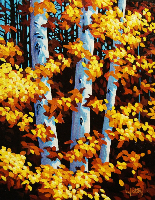 AUTUMN BIRCHES
