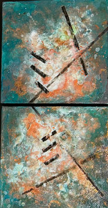 Anchored in Mist Diptych