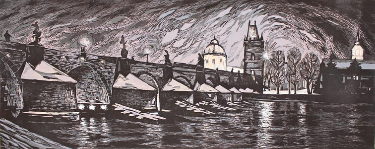 "Night on Charles Bridge"