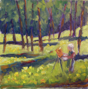 Painting in the Woods