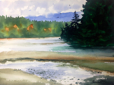 Port Moody Inlet En Plein Air