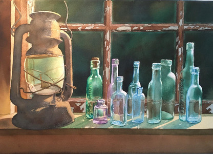 Bottles with Lantern