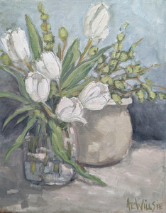 White tulips