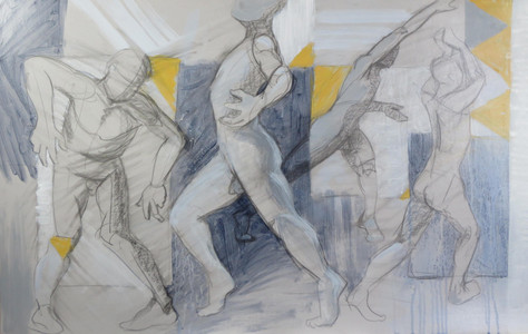 Lifedrawing: Yellow and Grey