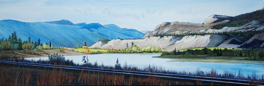 Franklin, Linda, River Bend, 10 x 30, Acrylic, Canvas, NFS.jpg