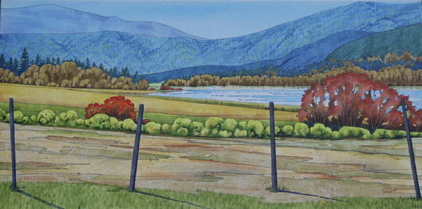 Franklin, Linda, Tight Lips Lake, 20 x 40, Acrylic, Canvas, NFS.jpg