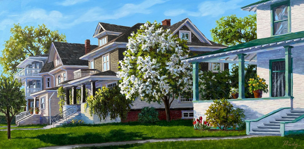 Springtime on Battle St.