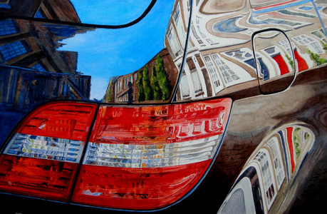 Ainsworth Mout, Gloria "SUV CITYSCAPE" Watercolour