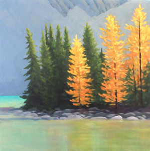 Larches at the Lake