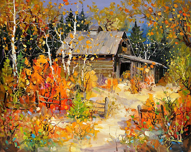 Barnyard in Autumn