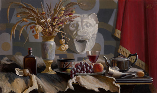Still Life with Lion Mask