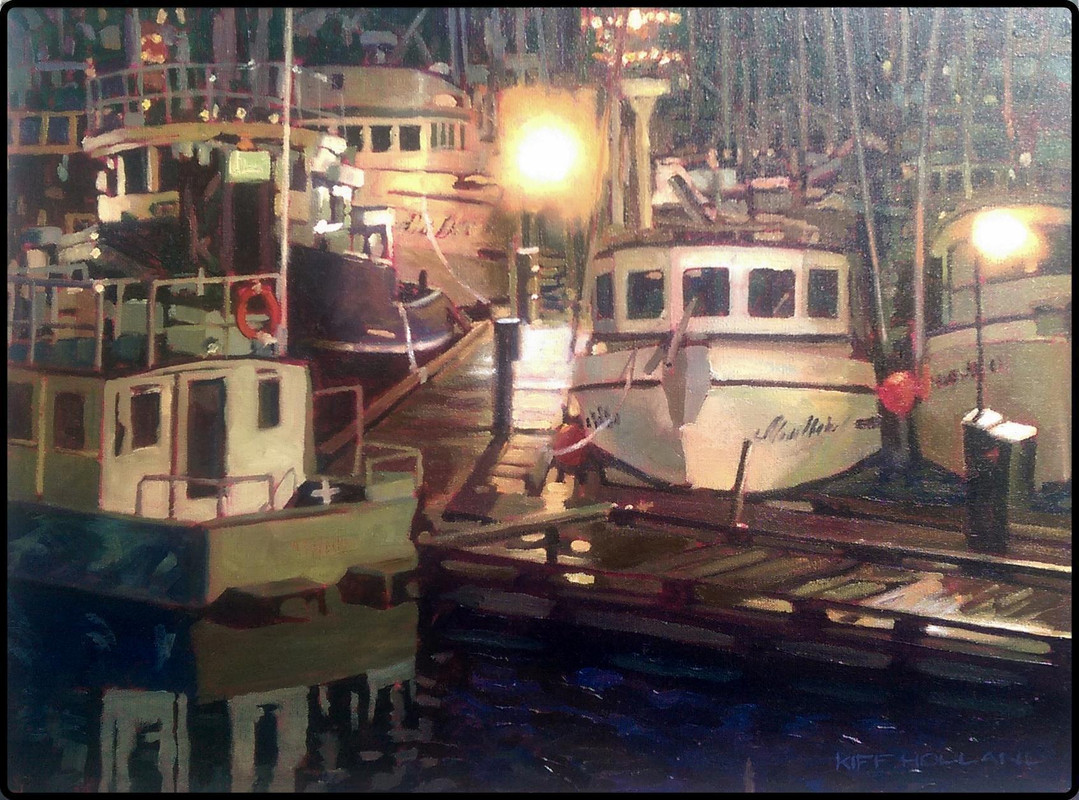 Gibsons Marina at Night