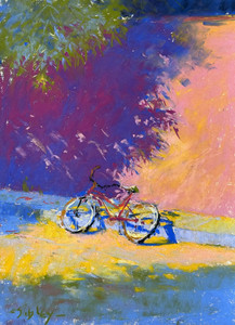 Wall and Bicycle - La Manzanilla (Plein air)