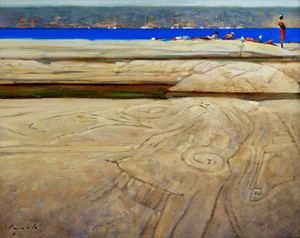 Petroglyph Afternoon, Hornby by Brent J Lynch, SFCA