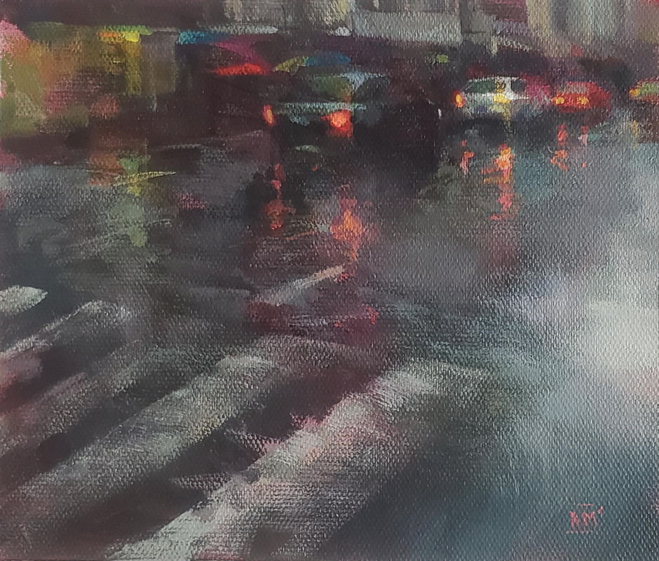 Wet Crosswalk