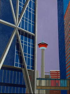 The Bow Building with the Calgary Tower