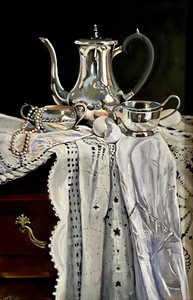 Silver, Shells, Linen & Lace