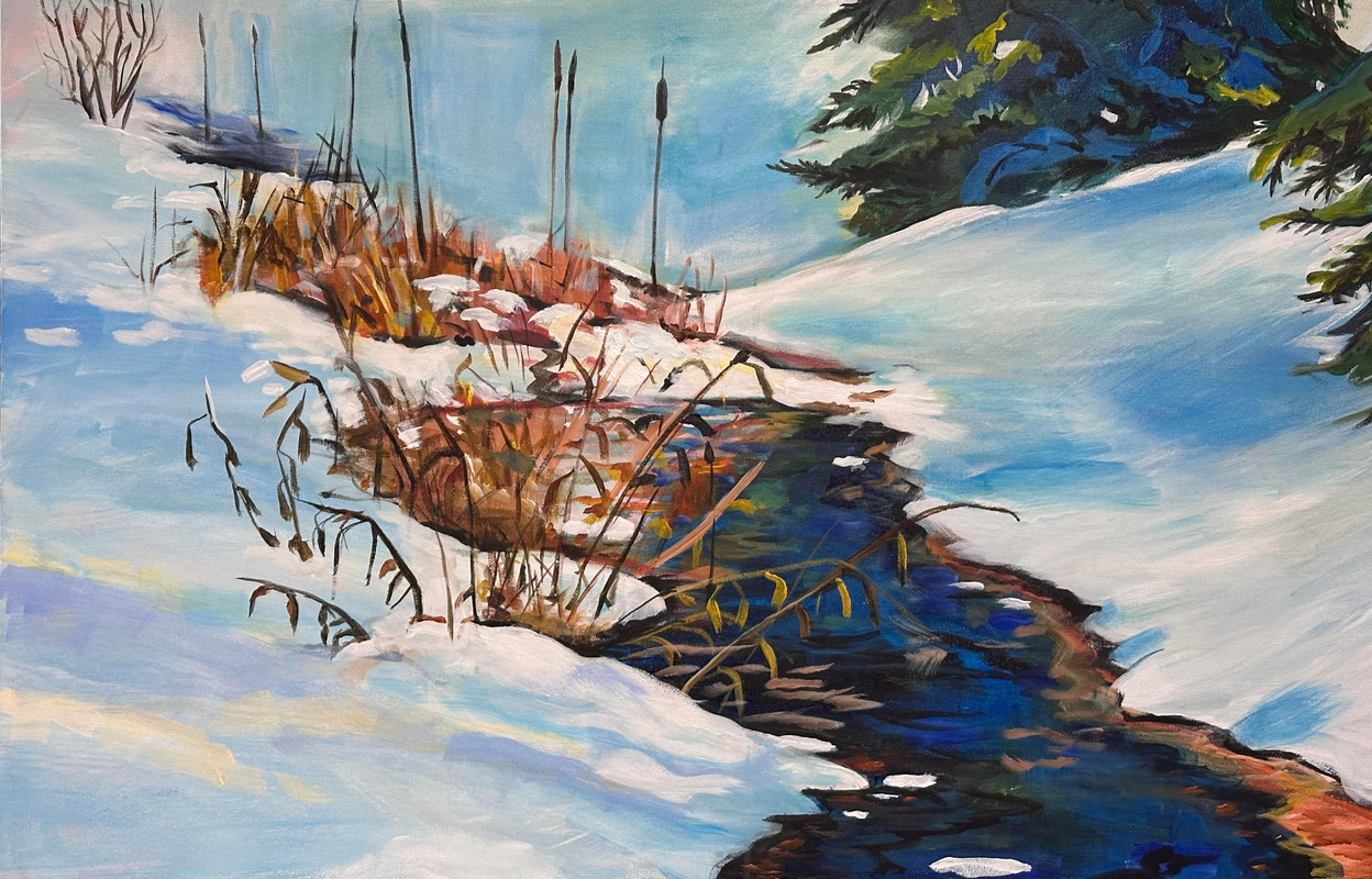 Bullrush Winter Creek