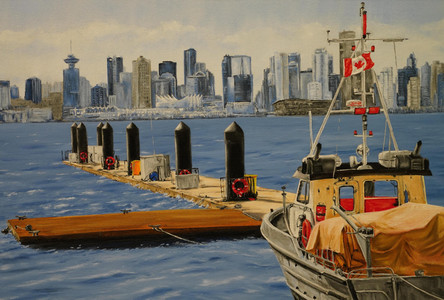 View of Downtown Vancouver from North Shore Docks