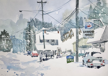 Hammond, BC Under Snow