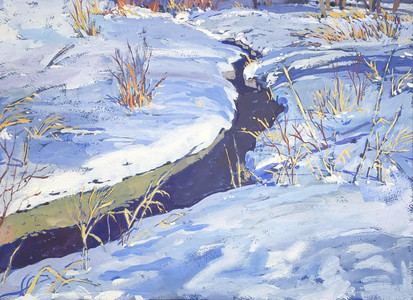 Manitoba Creek in Late Winter