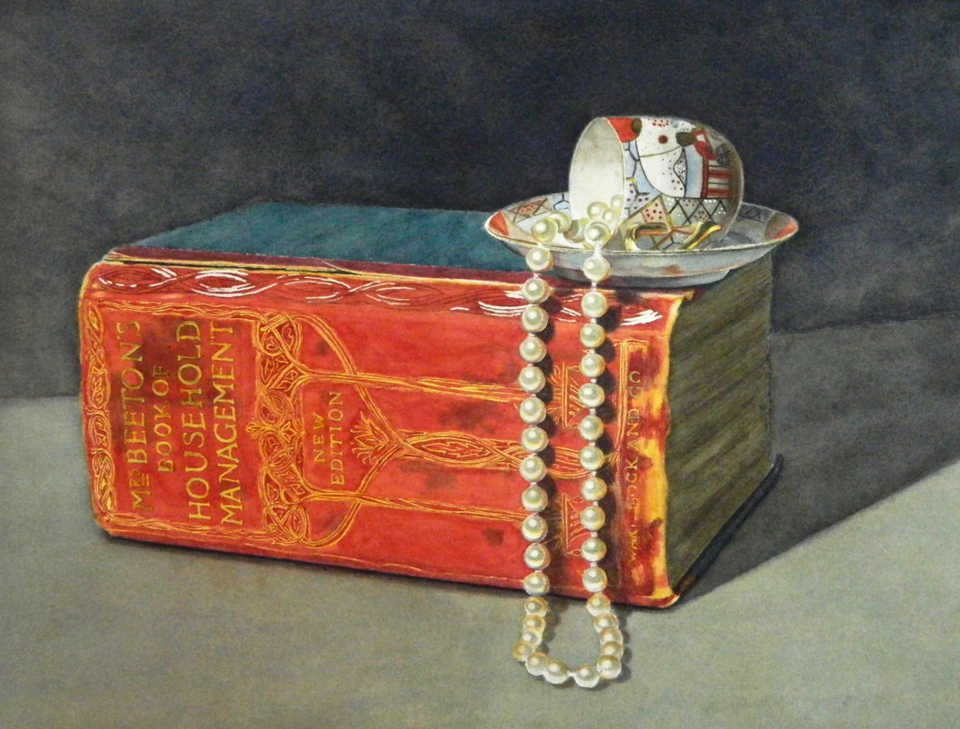 Book and Pearls Wabi Sabi