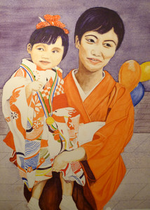 Mother and Child at Shichi-Go-San Festival
