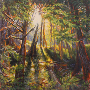 Sunbeam Through the Woods