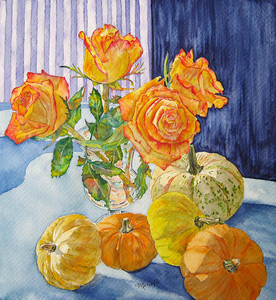 Roses and Gourds