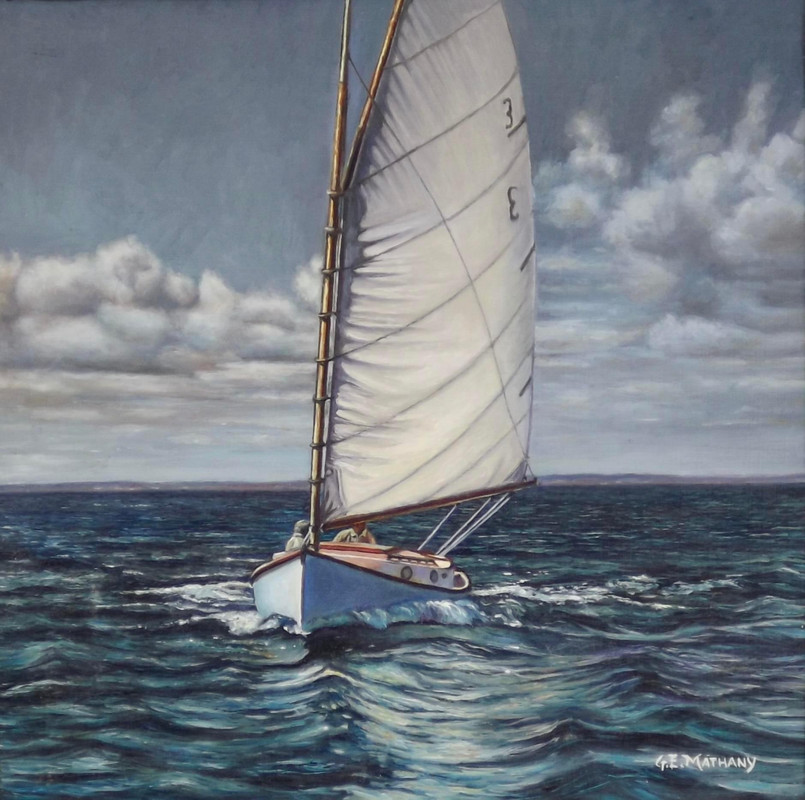 Gaff rigger sail down to Little Harbour
