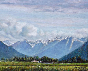 On the valley floor