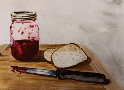 Jam Jar and Knife