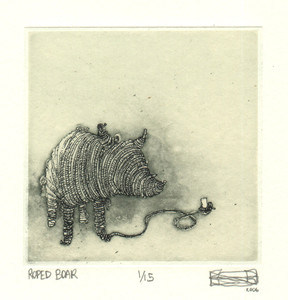 Roped Boar