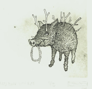Twigged Boar with Rope