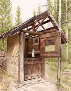 Straw Bale Outhouse