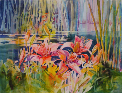 LILIES BY THE LAGOON