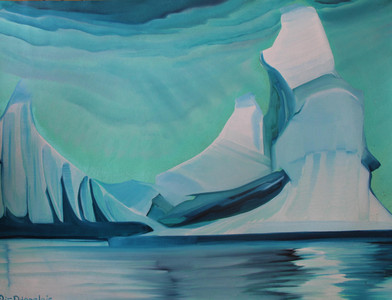 Sculptural Icebergs Markham Sound Franz Josef Land Russia 