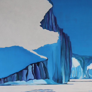 Massive Icebergs on Move Western Greenland