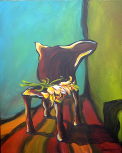 Chair with Irises III