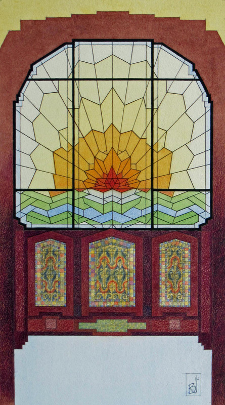 Sunset Window, Marine Building, Vancouver