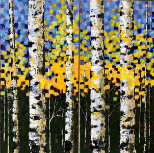 Sunlit Aspens