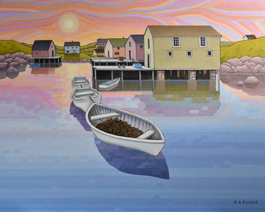 Maritime Cove at Dusk