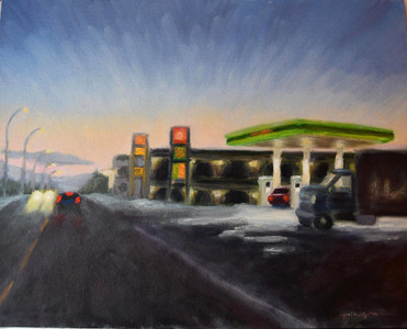 Passing through town