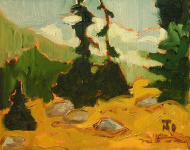 Pines on the Cliff