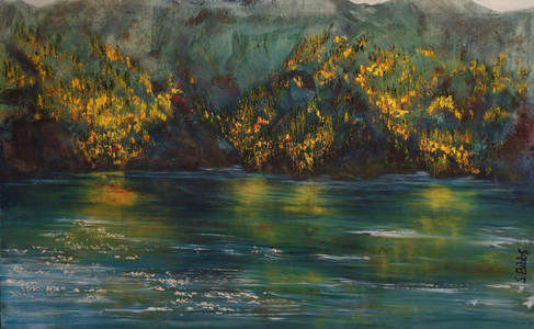 Ode to A.J.Casson. Fall comes to Sterling Arm, Sproat Lake, SBibbs.jpg