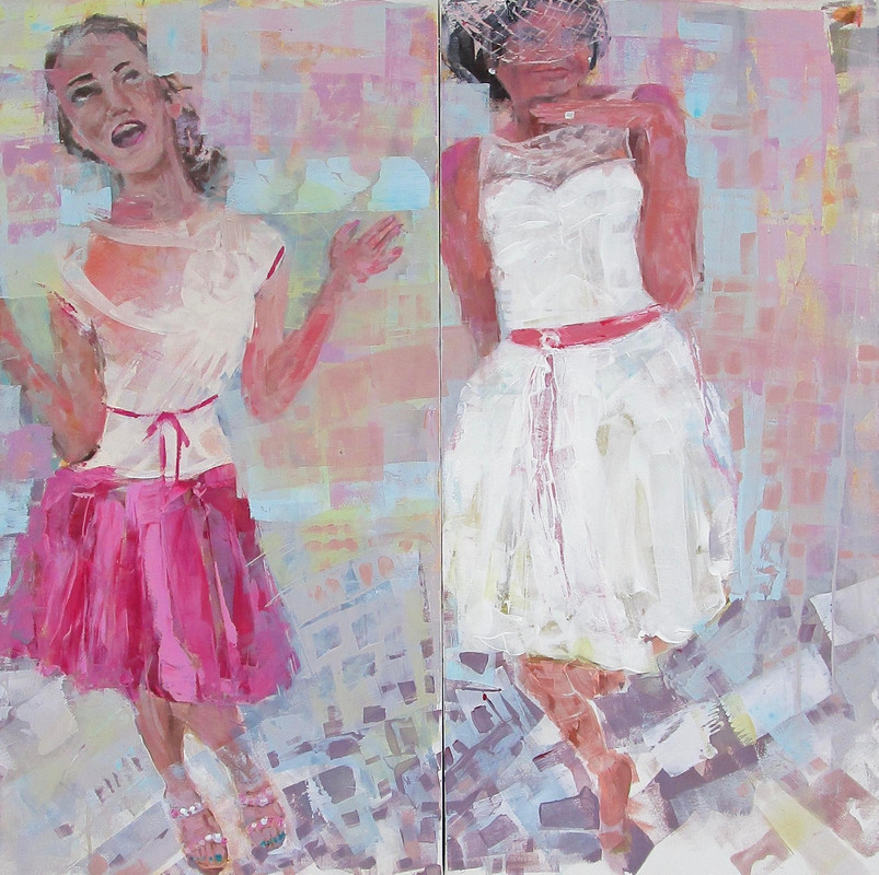 The Bride and Her Bridesmaid(Diptych)