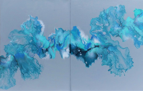 Rhythm and Blues 6  (diptych)