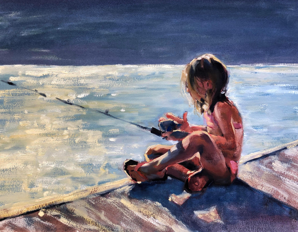 Sitting on the dock of the bay